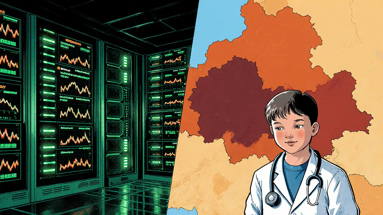 Datové servery a mapka ČR zobrazují statistiky duševního zdraví a nedostatek dětských psychiatrů.