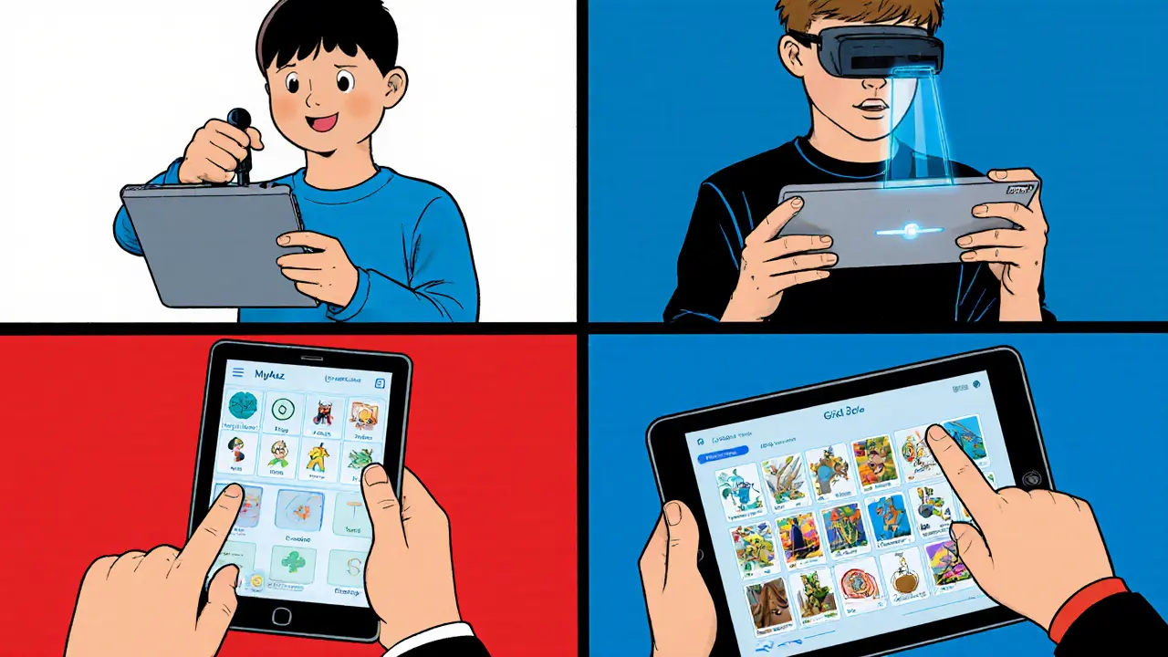 Porovnání čtyř AAC nástrojů: Cboard, Grid 3, MyAvaz a ARASAAC app.