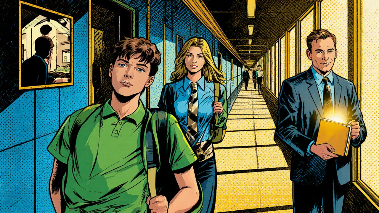 Šťastné dítě po úspěšné léčbě, rodiče a specialisté.