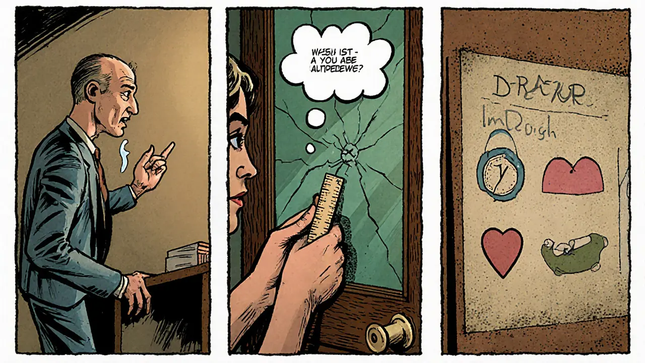 Terapeut a pacient během ERP a CBT sezení, ukazující expozici a rozhovor o flexibilitě.