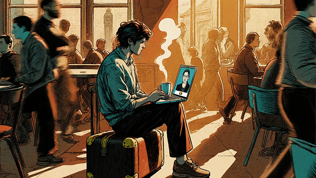 Online terapie při cestování a práci na dálku: Jak ne přerušit péči o duševní zdraví