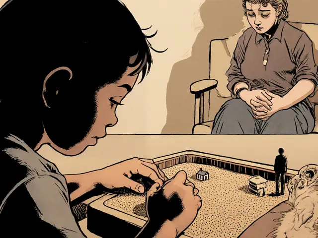 Pískoterapie: Jak práce s pískem pomáhá dětem zpracovávat trauma bez slov