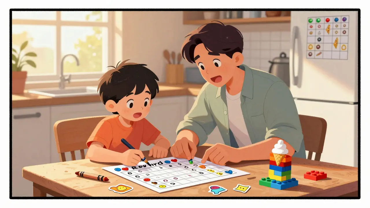 Jak nastavit domácí systém odměn pro dítě s ADHD: Praktický návod