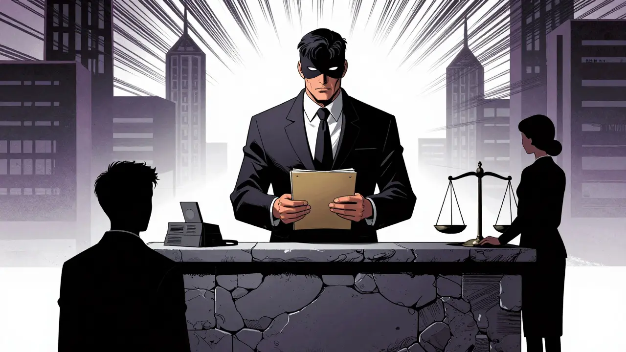 Ilustrace procesu šetření etickou komisí s váhami spravedlnosti