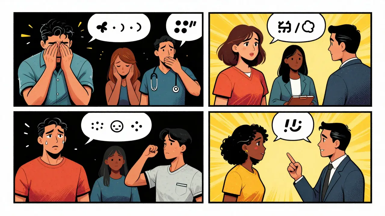 Různí klienti překonávající stereotypy při terapii s různými pohlavími